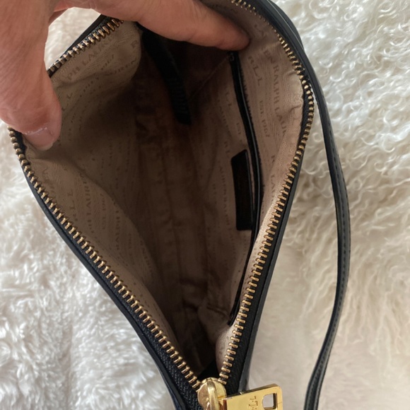 VINTAGE LAUREN RALPH LAUREN BLACK CROSSBODY PURSE - Picture 4 of 7